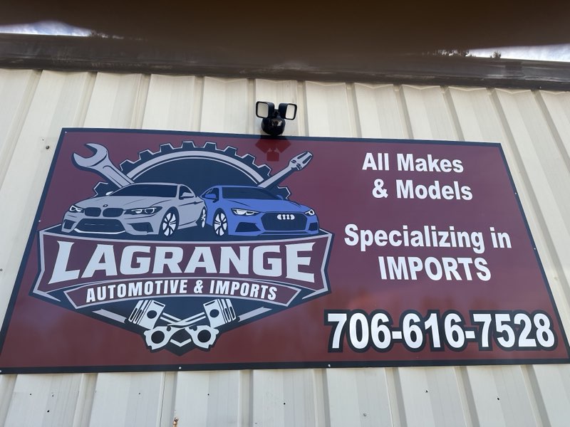 Lagrange Automotive & Imports shop sign